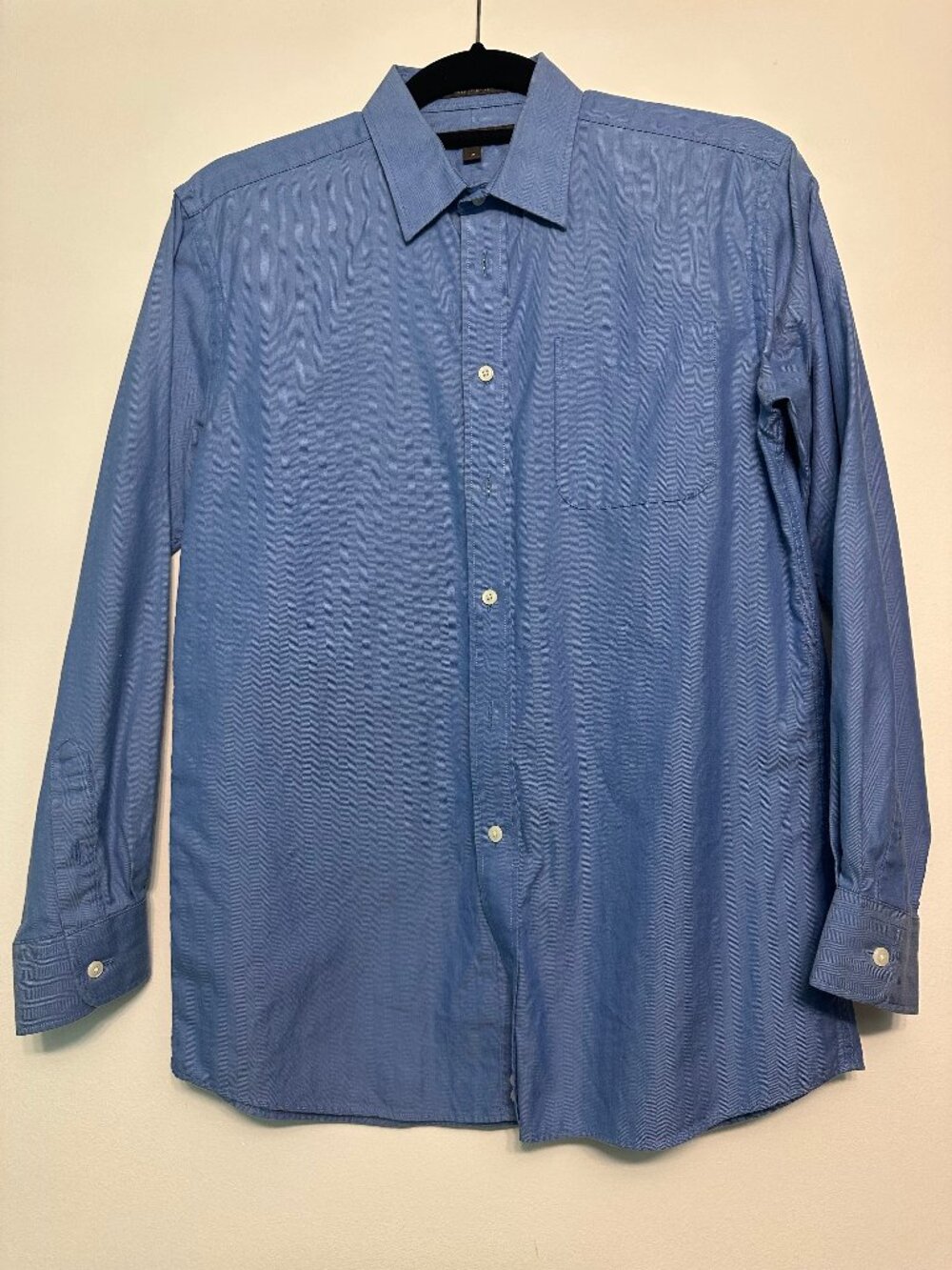 Blue Mens Nordstrom Button Down Dress Shirt Size 18